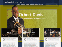 Tablet Screenshot of orbertdavis.com